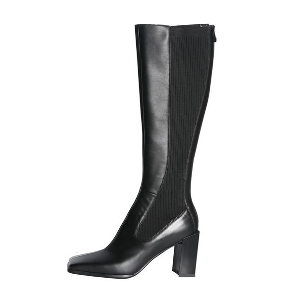 higher 2021 new quality knee high heels thick toe solid women's winter boots apricot ladies 1 pooh, Black
higher 2021 new quality knee high heels thick toe solid women's winter boots apricot ladies 1 pooh, Black