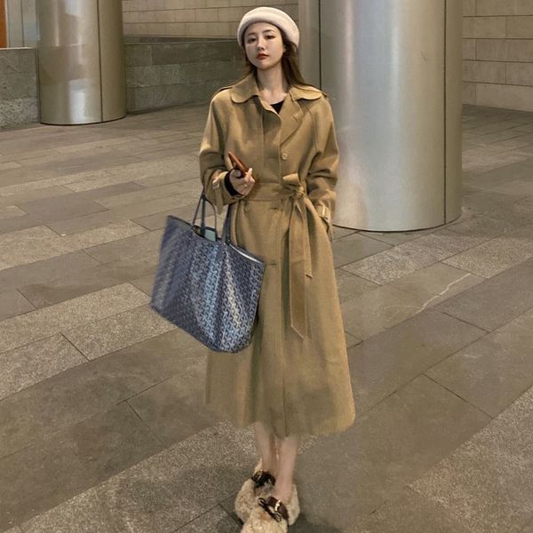 autumn winter 2020 new double faced woolen cloth windbreaker with loose temperament, medium and long coat for women
autumn winter 2020 new double faced woolen cloth windbreaker with loose temperament, medium and long coat for women