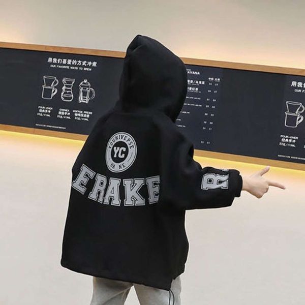 coat plush thickened sweater autumn clothing children's wear wtern sle hooded et fashion, Black
coat plush thickened sweater autumn clothing children's wear wtern sle hooded et fashion, Black