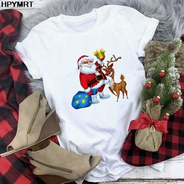 women 2021 cartoon santa reindeer print lady t-shirts t shirt ladies women's graphic female tee t-shirt merry christmas gift, White
women 2021 cartoon santa reindeer print lady t-shirts t shirt ladies women's graphic female tee t-shirt merry christmas gift, White