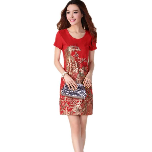2021 new phoenix femme embroidered robe red vintage women's summer clothes the neck high-quality dress big fy57 i1vf, Black;gray
2021 new phoenix femme embroidered robe red vintage women's summer clothes the neck high-quality dress big fy57 i1vf, Black;gray