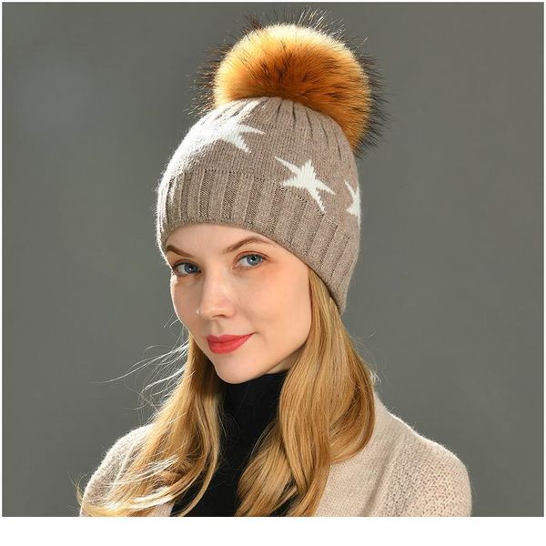 winter women wool knitted hat caps real raccoon fur pom pom beanies hats knitted cashmere wool caps female skullies qylidt
winter women wool knitted hat caps real raccoon fur pom pom beanies hats knitted cashmere wool caps female skullies qylidt