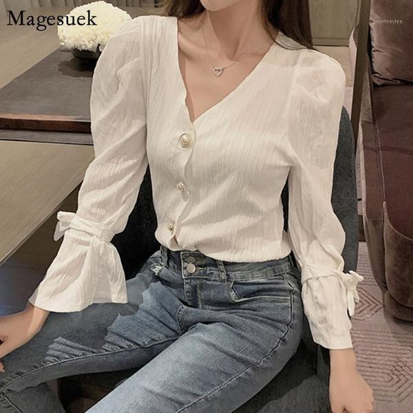 autumn puff long sleeve cotton women shirts loose slim v-neck cardigan white blouse women casual office lady womens 110151
autumn puff long sleeve cotton women shirts loose slim v-neck cardigan white blouse women casual office lady womens 110151