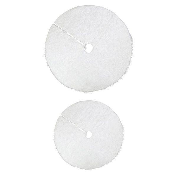 78/122cm white plush christmas tree skirt base floor mat cover for merry xmas
78/122cm white plush christmas tree skirt base floor mat cover for merry xmas