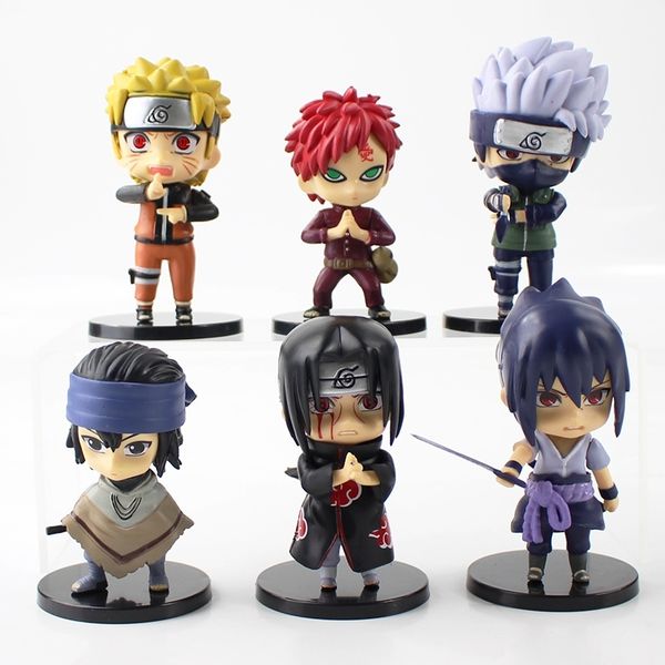 8-10cm 6pcs/lot anime naruto gaara uchiha sasuke uzumaki naruto hatake kakashi action figure model toys for boys birthday y200421
8-10cm 6pcs/lot anime naruto gaara uchiha sasuke uzumaki naruto hatake kakashi action figure model toys for boys birthday y200421