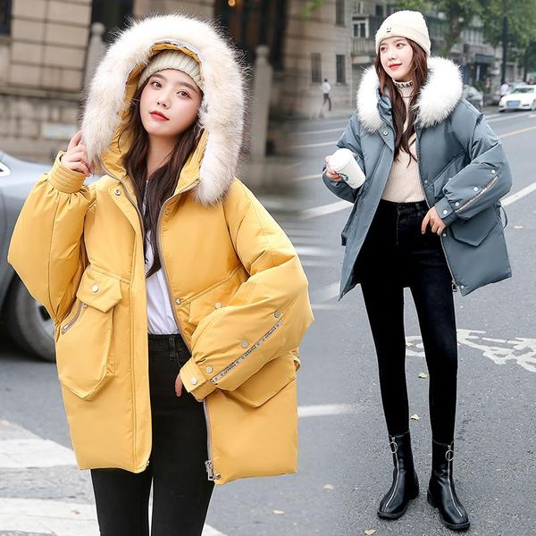 new winter jacket 2020 women embroidered big fur collar hooded cotton jacket women sweet fashion casual female thicken warm coat, Black
new winter jacket 2020 women embroidered big fur collar hooded cotton jacket women sweet fashion casual female thicken warm coat, Black