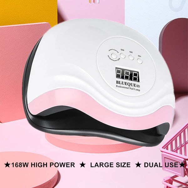 168w uv nail lamp 36 led light quick dry all gels auto sensing painless mode lcd display nail art kit
168w uv nail lamp 36 led light quick dry all gels auto sensing painless mode lcd display nail art kit