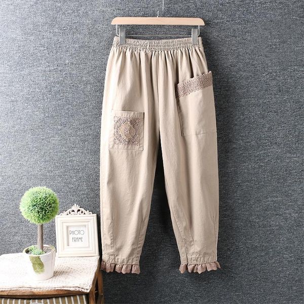 women's pants & capris spring clothes japan style casual loose ankle-length, Black;white
women's pants & capris spring clothes japan style casual loose ankle-length, Black;white