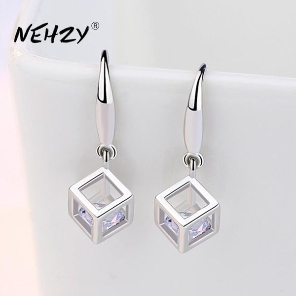 nehzy 925 sterling silver jewelry new retro simple hollow square super flash zircon earrings q1219
nehzy 925 sterling silver jewelry new retro simple hollow square super flash zircon earrings q1219