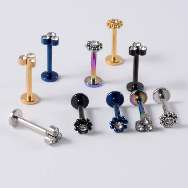 10pcs surgical steel cz gem ear tragus helix cartilage triangle ear lobe stud zircon flower labret lip ring earrings piercing q sqcwil, Silver
10pcs surgical steel cz gem ear tragus helix cartilage triangle ear lobe stud zircon flower labret lip ring earrings piercing q sqcwil, Silver