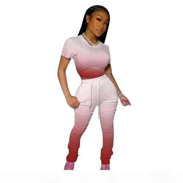 gradient two piece set women tracksuit summer clother crop and stacked leggings pants 2 piece outfits suits matching sets, White
gradient two piece set women tracksuit summer clother crop and stacked leggings pants 2 piece outfits suits matching sets, White