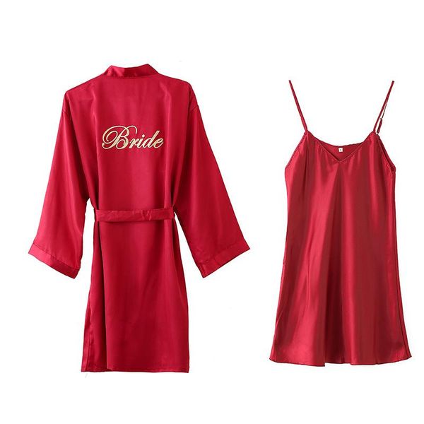 long sleeve bridal gown ladies satin night gown wedding makeup bridesmaid dressing wedding kimono embroidery silk bathrobe, Black;red
long sleeve bridal gown ladies satin night gown wedding makeup bridesmaid dressing wedding kimono embroidery silk bathrobe, Black;red