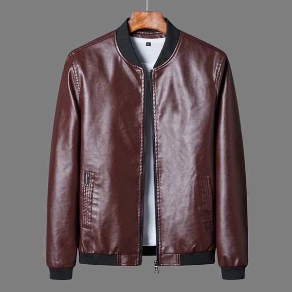 men's leather jacket design stand collar coat men casual motorcycle leather coat mens biker faux jackets windbreaker coats 8xl 201116, Black;brown
men's leather jacket design stand collar coat men casual motorcycle leather coat mens biker faux jackets windbreaker coats 8xl 201116, Black;brown
