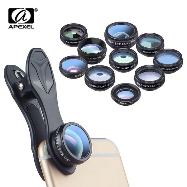 apexel 10 in 1 lens set camera universal cpl filter telescope lens fisheye wide angle macro kitfor almost smartphone
apexel 10 in 1 lens set camera universal cpl filter telescope lens fisheye wide angle macro kitfor almost smartphone