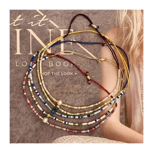 charm bracelets bohemian thin miyuki beaded stone crystal & bangles for women handmade vintage ethnic knot thread, Golden;silver
charm bracelets bohemian thin miyuki beaded stone crystal & bangles for women handmade vintage ethnic knot thread, Golden;silver