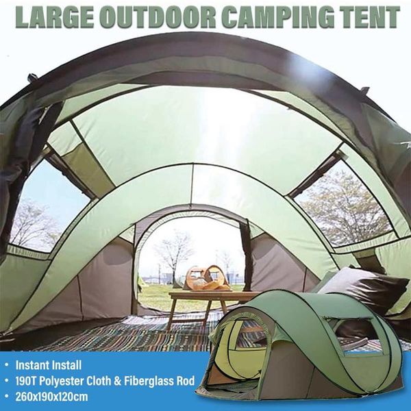 large 4-5 people auto instant setup tent outdoor rainproof camping hiking family tents shelter backpacking travel tent sunshade
large 4-5 people auto instant setup tent outdoor rainproof camping hiking family tents shelter backpacking travel tent sunshade