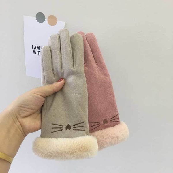 girl winter korean version cute student plush padded riding warm and cold proof ins five finger touch screen glove, Blue;gray
girl winter korean version cute student plush padded riding warm and cold proof ins five finger touch screen glove, Blue;gray