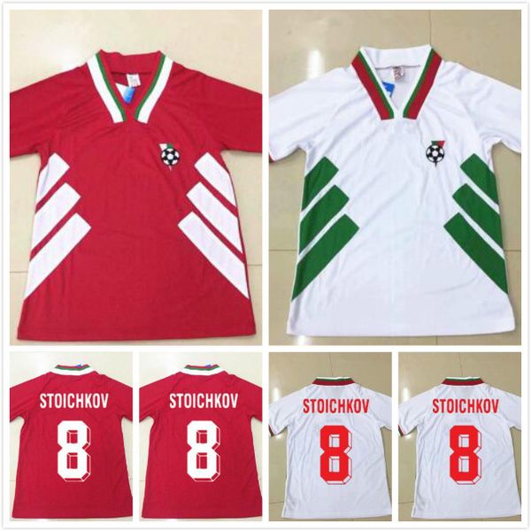 1994 bulgaria retro world cup national team soccer jersey home away red white 94 vintage football shirt #8 stoichkov #3 ivanov #22 andonov, Black;yellow
1994 bulgaria retro world cup national team soccer jersey home away red white 94 vintage football shirt #8 stoichkov #3 ivanov #22 andonov, Black;yellow