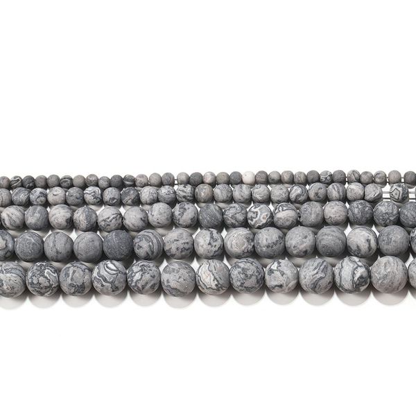 1strand 4 6 8 10 12mm natural stone dull polish matte map stone bead for jewelry making supplies diy bracelets beads h jllwkg, Silver 
1strand 4 6 8 10 12mm natural stone dull polish matte map stone bead for jewelry making supplies diy bracelets beads h jllwkg, Silver