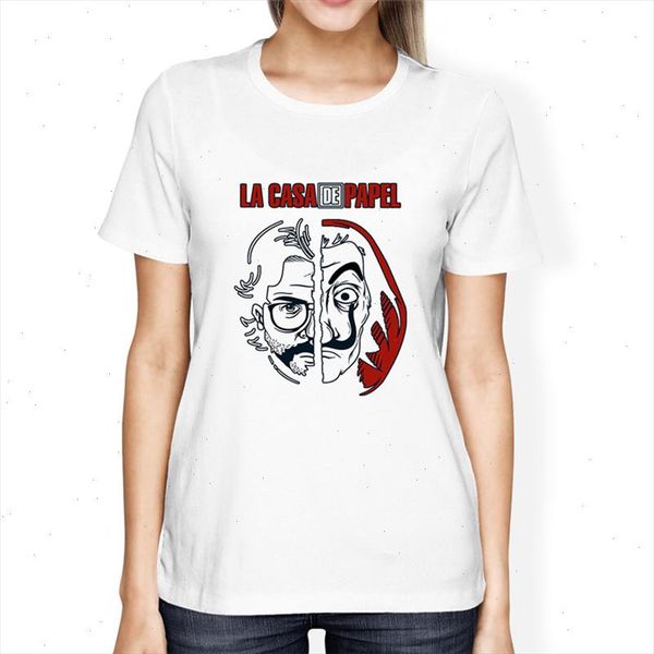 funny design la casa de papel t shirt money heist tees tv series tshirts women short sleeve of paper t shirt, White
funny design la casa de papel t shirt money heist tees tv series tshirts women short sleeve of paper t shirt, White