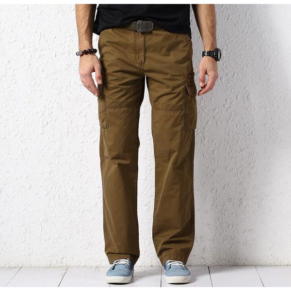 autumn and winter casual men's cotton straight long cargo pants loose trousers man bottoms, Black
autumn and winter casual men's cotton straight long cargo pants loose trousers man bottoms, Black