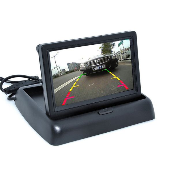 4.3-inch folding car monitor lcd high-definition screen with intelligent display and two video inputs for reversing priority
4.3-inch folding car monitor lcd high-definition screen with intelligent display and two video inputs for reversing priority