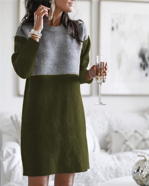 europe and the united states in autumn and winter womens sweater internet new patchwork skirt loose plus size crew neck long sleeve wome, White;black
europe and the united states in autumn and winter womens sweater internet new patchwork skirt loose plus size crew neck long sleeve wome, White;black