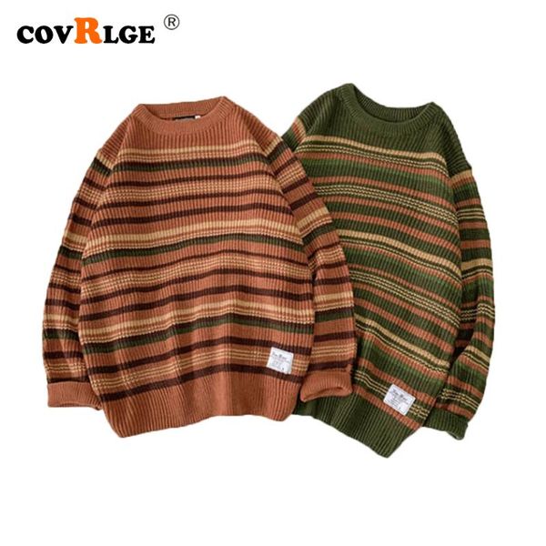 men's sweaters covrlge retro japanese striped round neck long-sleeve sweater mens trend brand loose casual all-match pullover mzm075, White;black
men's sweaters covrlge retro japanese striped round neck long-sleeve sweater mens trend brand loose casual all-match pullover mzm075, White;black