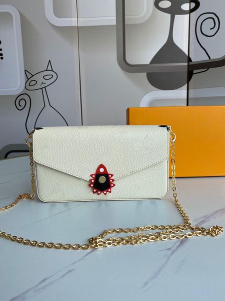 chain bags designer crafty bag felicie shoulder pochette handbags designer bag luxury bags crossbody wallet purse purse ngjjg, Red;black
chain bags designer crafty bag felicie shoulder pochette handbags designer bag luxury bags crossbody wallet purse purse ngjjg, Red;black
