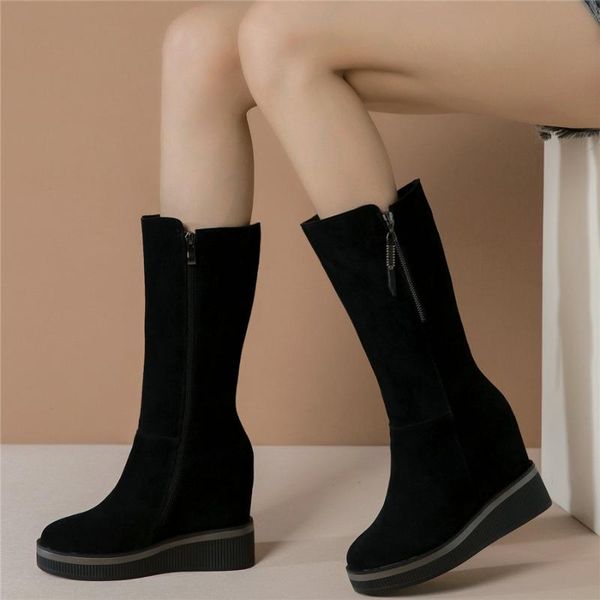 casual shoes women genuine leather high heel ankle boots female high round toe fashion sneakers platform wedges pumps shoes, Black
casual shoes women genuine leather high heel ankle boots female high round toe fashion sneakers platform wedges pumps shoes, Black