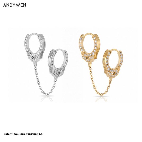 andywen 925 sterling silver 8.5mm double sided cz crystal hands cuff clickers medium chain hoops huggies loop earring jewelry q1219
andywen 925 sterling silver 8.5mm double sided cz crystal hands cuff clickers medium chain hoops huggies loop earring jewelry q1219