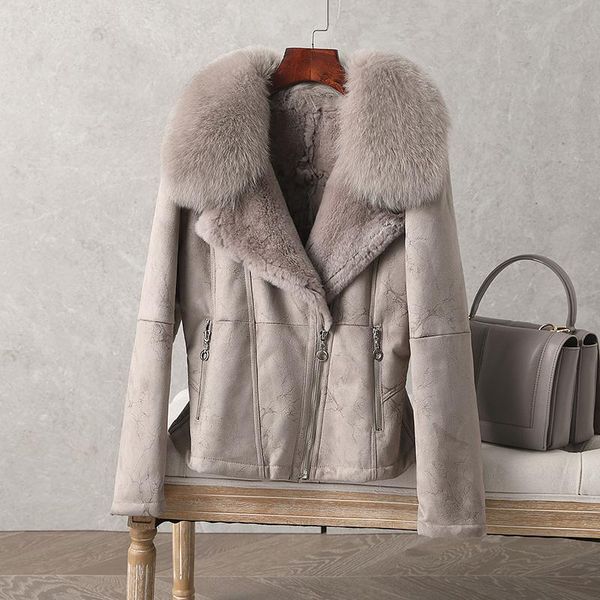 women's fur & faux genuine rex coat slim collar female jacket warm coats and jackets women autumn winter vetement femme zjt1664, Black
women's fur & faux genuine rex coat slim collar female jacket warm coats and jackets women autumn winter vetement femme zjt1664, Black