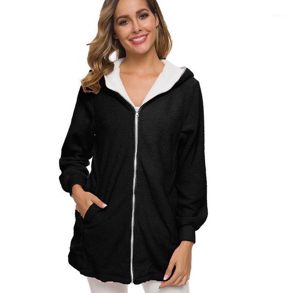 2020 europe america womens autumn winter coats jacket long sleeve hoodies zipper up jacket ladies soft warm coat plush1, Black;brown
2020 europe america womens autumn winter coats jacket long sleeve hoodies zipper up jacket ladies soft warm coat plush1, Black;brown