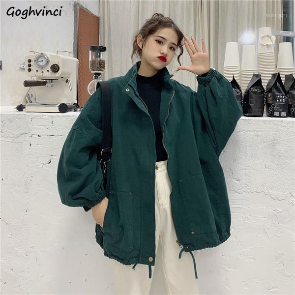 basic jackets women spring stand-collar zipper pockets solid oversize lace-up drop shoulder bf womens outwear streetwear stylish1, Black;brown
basic jackets women spring stand-collar zipper pockets solid oversize lace-up drop shoulder bf womens outwear streetwear stylish1, Black;brown
