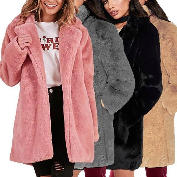 winter coats women 2019 new fashion faux fur coat women casual thick warm outerwear fake fur jacket chaquetas mujer1, Black
winter coats women 2019 new fashion faux fur coat women casual thick warm outerwear fake fur jacket chaquetas mujer1, Black