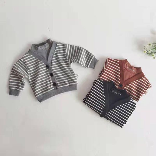 baby sweater foreign style fake two-piece children's spring and autumn boys girls ins korean version of the infant striped, Blue;gray
baby sweater foreign style fake two-piece children's spring and autumn boys girls ins korean version of the infant striped, Blue;gray