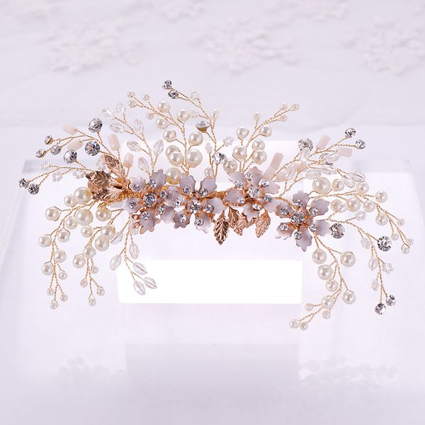 crystal bridesmaid headdress pearl bridal hair clip hairpin handmade gold bride head piece for women wedding party accessories, Golden;silver
crystal bridesmaid headdress pearl bridal hair clip hairpin handmade gold bride head piece for women wedding party accessories, Golden;silver