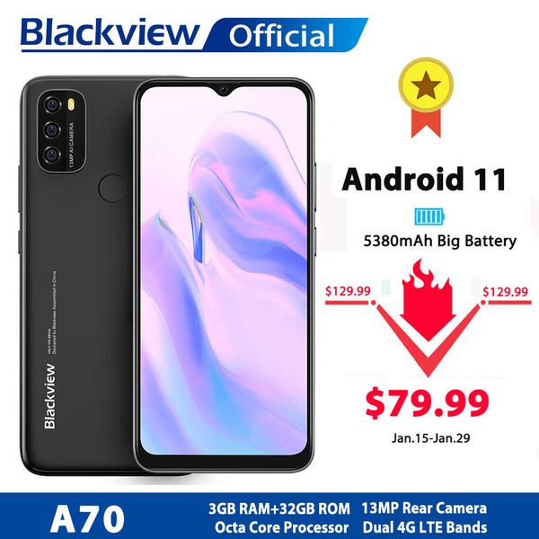 blackview smartphone a70, android 11 4g phone, 6.517 inch screen, 8-core, 3gb ram, 32gb rom, 5380mah battery, 13.0mp rear camera
blackview smartphone a70, android 11 4g phone, 6.517 inch screen, 8-core, 3gb ram, 32gb rom, 5380mah battery, 13.0mp rear camera