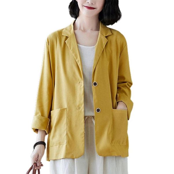 missky women's jacket spring and autumn casual loose cotton and linen sunscreen coat female blazers new, White;black
missky women's jacket spring and autumn casual loose cotton and linen sunscreen coat female blazers new, White;black