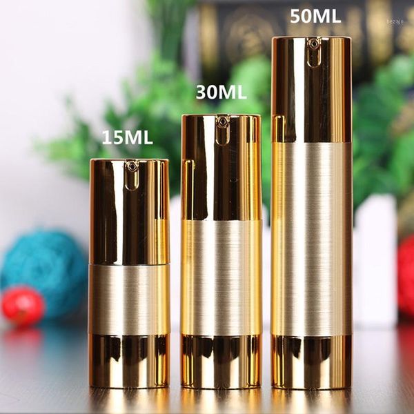 storage bottles & jars 20 x 15/30/50ml gold silver airless vacuum pump bottle for makeup lotion emulsion serum liquid foundation whitening e
storage bottles & jars 20 x 15/30/50ml gold silver airless vacuum pump bottle for makeup lotion emulsion serum liquid foundation whitening e