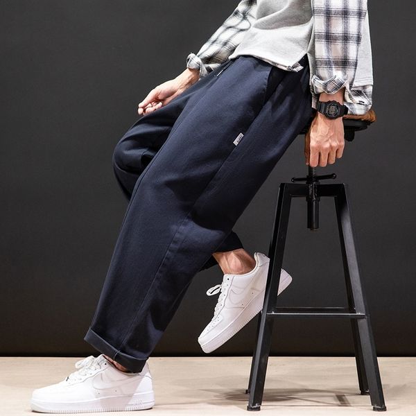 izydl fat man's drawstring wide men's oa big overalls slim straight casual trendy overalls size leg casual pants wide leg pantspan, Blue
izydl fat man's drawstring wide men's oa big overalls slim straight casual trendy overalls size leg casual pants wide leg pantspan, Blue