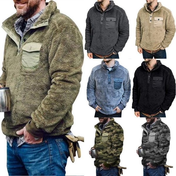 plush sweatshirts men's clothing men sweatshirt solid long sleeve pullovers with pocket male winter clothes casual, Black
plush sweatshirts men's clothing men sweatshirt solid long sleeve pullovers with pocket male winter clothes casual, Black