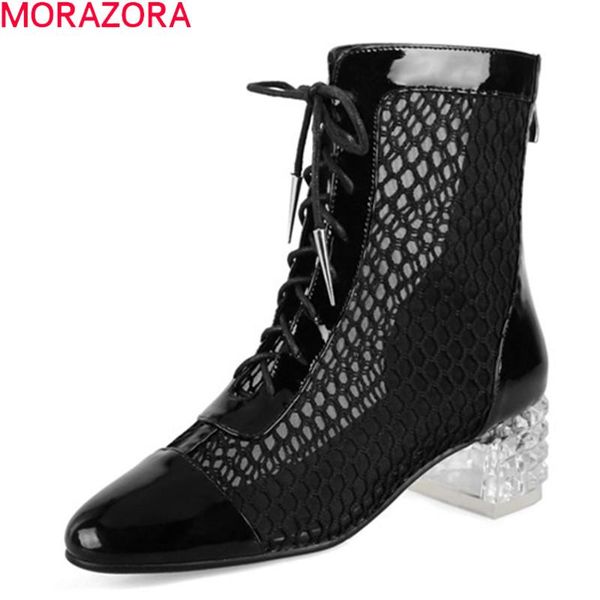morazora big size 34-50 2020 spring ankle boots transparent square heels shoes woman fashion lace up classic women pumps, Black
morazora big size 34-50 2020 spring ankle boots transparent square heels shoes woman fashion lace up classic women pumps, Black