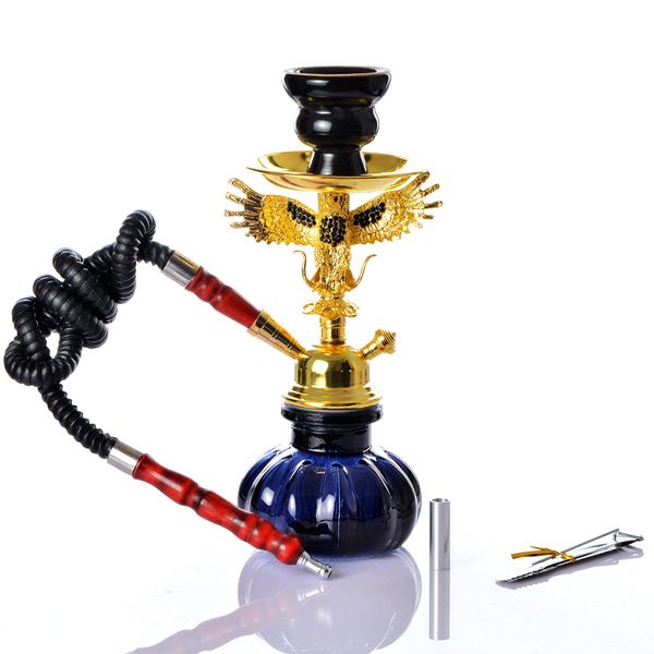 4 color glass hookah set with metal eagle craft ceramic bowl hose charcoal tongs water pipes narguile accessories
4 color glass hookah set with metal eagle craft ceramic bowl hose charcoal tongs water pipes narguile accessories