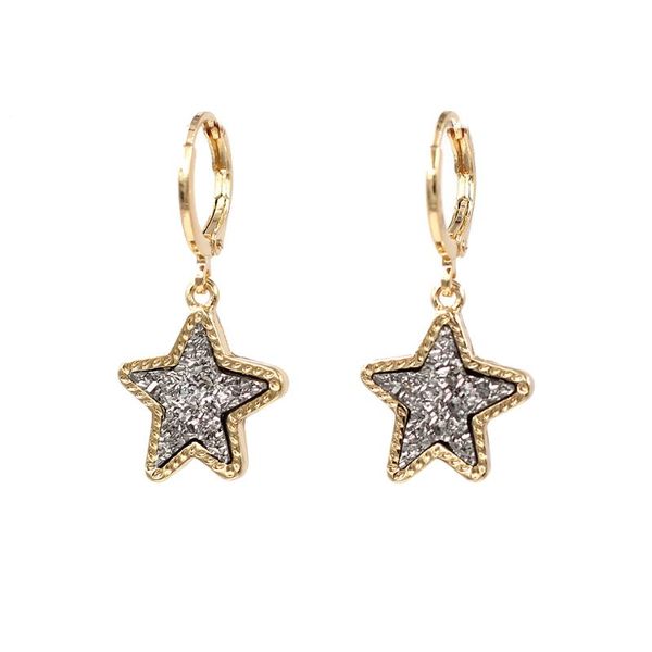 2021 New Fashion Walking Starfish Star Shaped Druzy Resin Chunky Statement Hoop Drop Earrings for Women, Silver
2021 New Fashion Walking Starfish Star Shaped Druzy Resin Chunky Statement Hoop Drop Earrings for Women, Silver