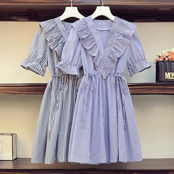 casual dresses women 2021 autumn dress lady korean style fashion short sleeve midi summer stripe v neck plus size1, Black;gray
casual dresses women 2021 autumn dress lady korean style fashion short sleeve midi summer stripe v neck plus size1, Black;gray