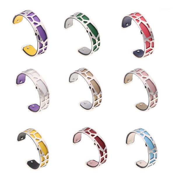 15mm giraffe reversible leather bracelet interchangeable bracelet bangles with silver color cuff bangles femme bijoux1, Black
15mm giraffe reversible leather bracelet interchangeable bracelet bangles with silver color cuff bangles femme bijoux1, Black