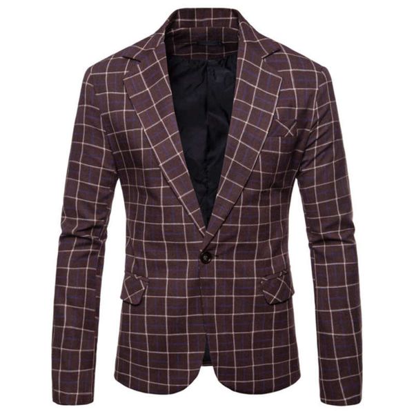 men's new fall casual plaid european suit 9656, White;black
men's new fall casual plaid european suit 9656, White;black