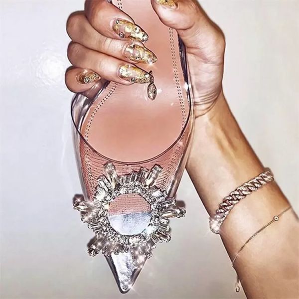 2022 luxury shoeswomen stiletto shoes crystal sandals amina new fashion large size fairy transparent high heel, Black
2022 luxury shoeswomen stiletto shoes crystal sandals amina new fashion large size fairy transparent high heel, Black