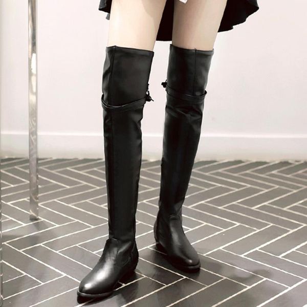boots over the knee women female shoes leather long winter fashion thigh high plus size, Black
boots over the knee women female shoes leather long winter fashion thigh high plus size, Black